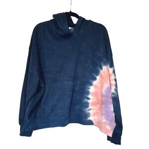 🌟3 for $35🌟 Wildfox Women’s French Terry Navy Tie Dye Hoodie‎ Pullover XXL